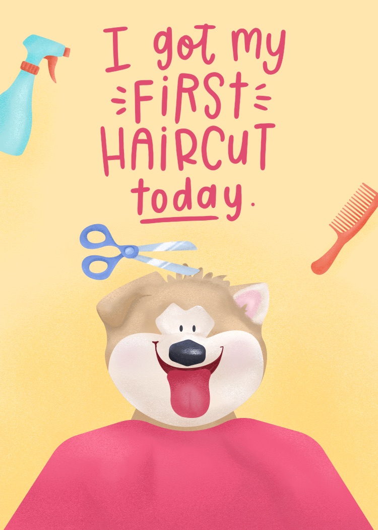 I got my first haircut today